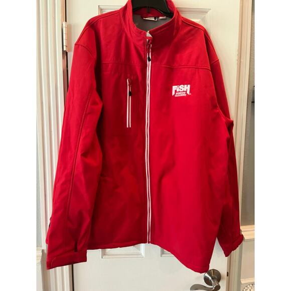 Lightweight Lined Soft Shell Jacket Mens XXXL Zip Performance Classic Branded - Picture 1 of 10